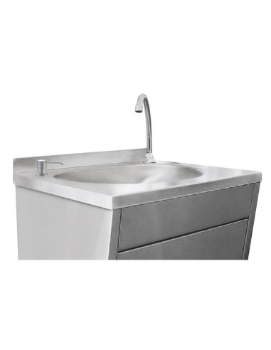 Lave-mains à commande au pied et distributeur...