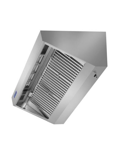 Hottes murales inox dynamiques avec moteur et régulateur - Profondeur 900 mm