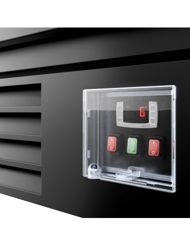 Vitrine murale réfrigérée 2 portes battantes 440 L - avec LED et 4 étagères - detail
