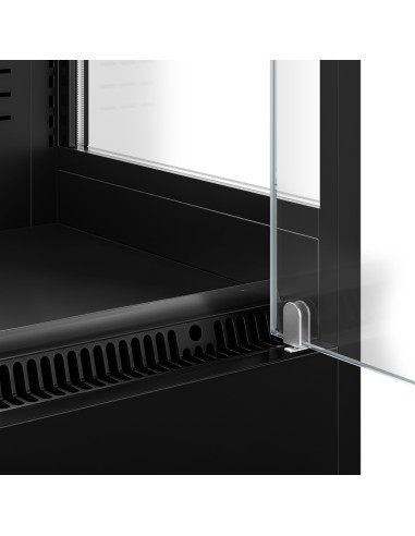 Vitrine murale réfrigérée 2 portes battantes 440 L - avec LED et 4 étagères ouverture