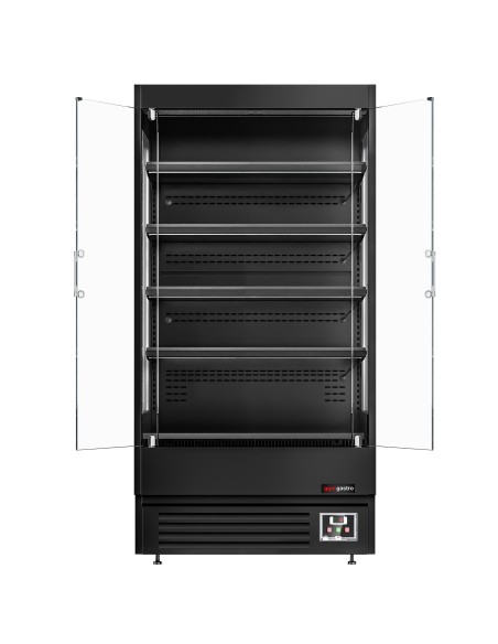Vitrine murale réfrigérée 2 portes battantes 440 L - portes battantes