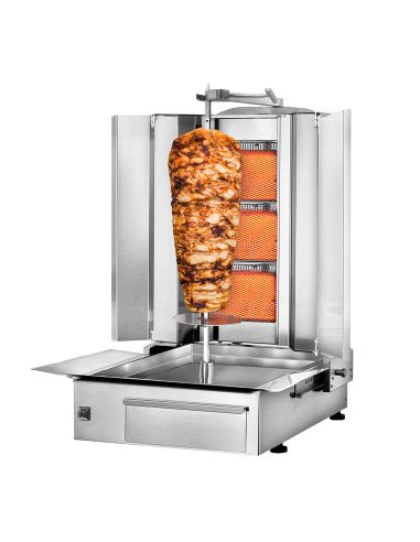 Grill gaz Döner kebab 3 brûleurs 40 kg DUK3