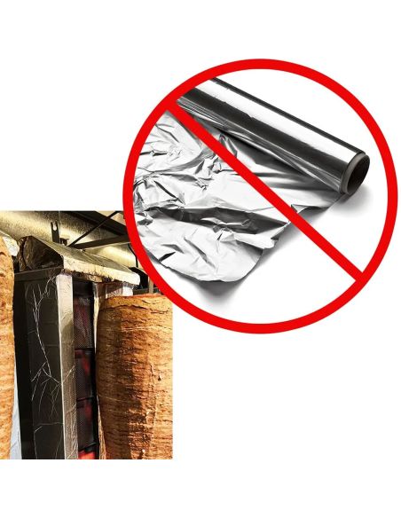 Grill gaz Döner kebab 3 brûleurs 40 kg DUK3