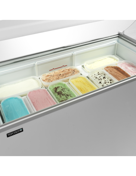 Congélateur à crème glacée avec couvercle de service - 350 L | IC401SC+SO