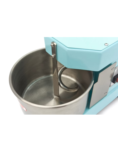 Pétrin à spirale / pétrin à pâte - 8 L - Bleu |...