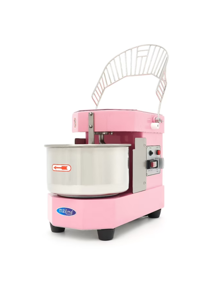 Pétrin à spirale / pétrin à pâte - 8 L - Rose | Maxima - 09361012