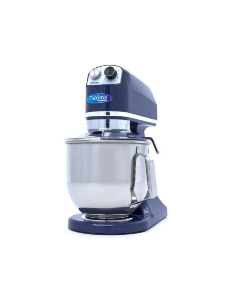Batteur Melangeur Planétaire à tête inclinable 7L - 2 kg de pâte - Bleu acier