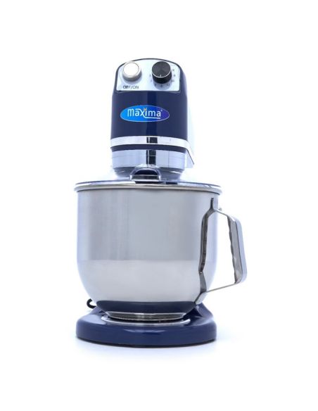 Batteur Melangeur Planétaire à tête inclinable 7L - 2 kg de pâte - Bleu acier