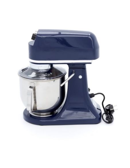 Batteur Melangeur Planétaire à tête inclinable 7L - 2 kg de pâte - Bleu acier