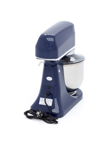 Batteur Melangeur Planétaire à tête inclinable 7L - 2 kg de pâte - Bleu acier