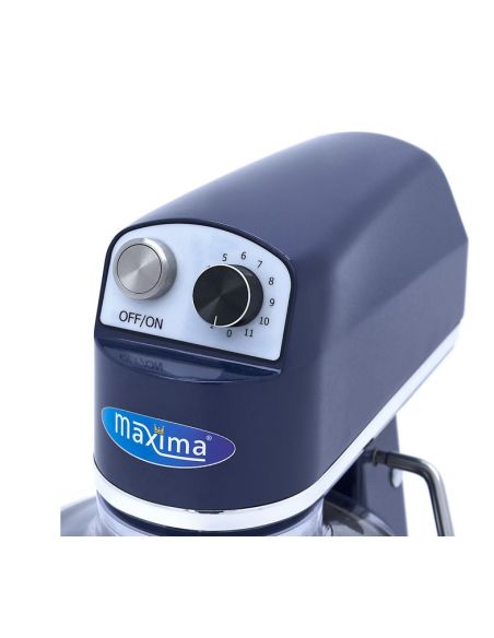 Batteur Melangeur Planétaire à tête inclinable 7L - 2 kg de pâte - Bleu acier