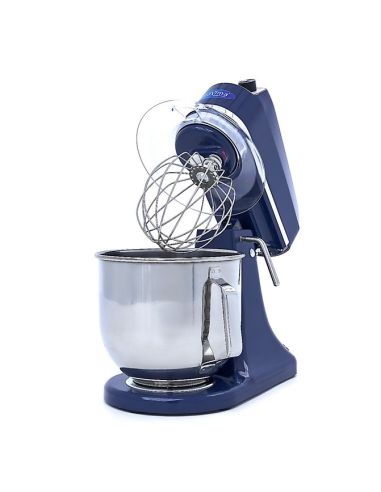 Batteur Melangeur Planétaire à tête inclinable 7L - 2 kg de pâte - Bleu acier
