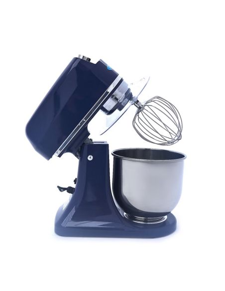 Batteur Melangeur Planétaire à tête inclinable 7L - 2 kg de pâte - Bleu acier