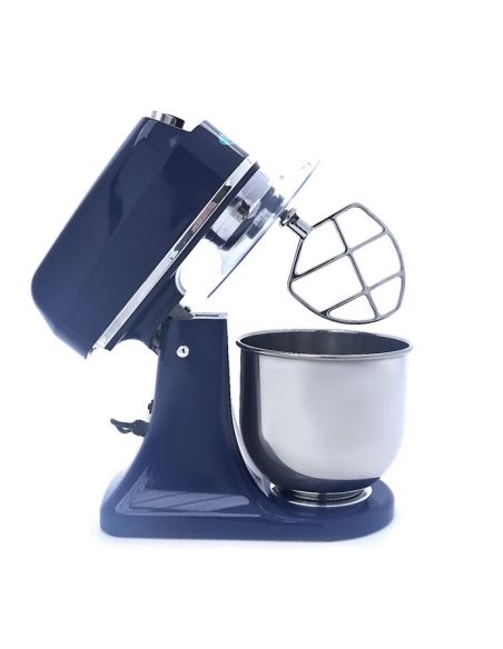 Batteur Melangeur Planétaire à tête inclinable 7L - 2 kg de pâte - Bleu acier