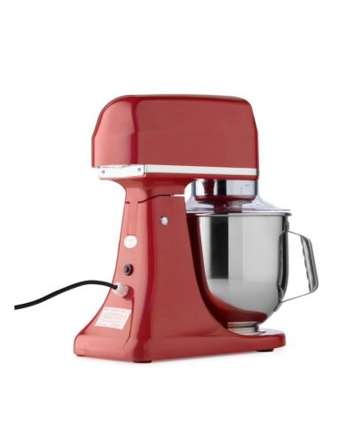 Batteur Melangeur Planétaire à tête inclinable 7L - 2 kg de pâte -Rouge