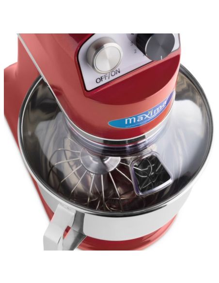 Batteur Melangeur Planétaire à tête inclinable 7L - 2 kg de pâte -Rouge