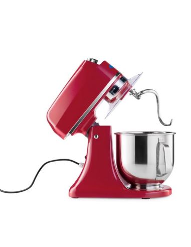 Batteur Melangeur Planétaire à tête inclinable 7L - 2 kg de pâte -Rouge
