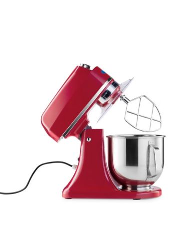 Batteur Melangeur Planétaire à tête inclinable 7L - 2 kg de pâte -Rouge