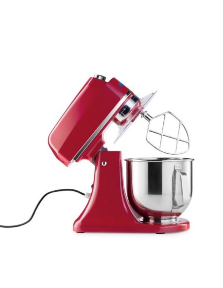 Batteur Melangeur Planétaire à tête inclinable 7L - 2 kg de pâte -Rouge