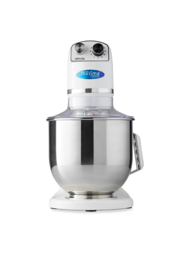 Batteur Melangeur Planétaire à tête inclinable 7L - 2 kg de pâte - Blanc