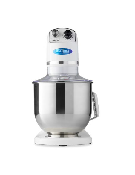 Batteur Melangeur Planétaire à tête inclinable 7L - 2 kg de pâte - Blanc