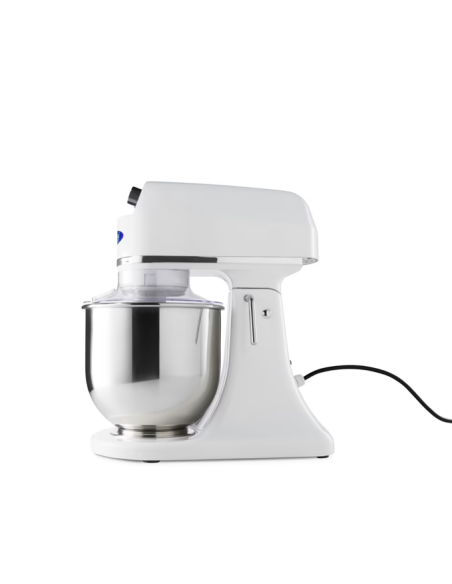 Batteur Melangeur Planétaire à tête inclinable 7L - 2 kg de pâte - Blanc