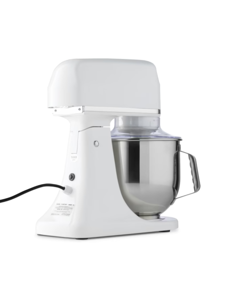 Batteur Melangeur Planétaire à tête inclinable 7L - 2 kg de pâte - Blanc