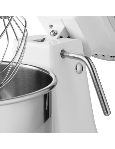 Batteur Melangeur Planétaire à tête inclinable 7L - 2 kg de pâte - Blanc