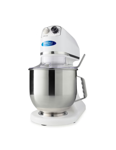Batteur Melangeur Planétaire à tête inclinable 7L - 2 kg de pâte - Blanc