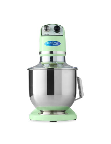 Batteur Melangeur Planétaire à tête inclinable 7L - 2 kg de pâte - Vert