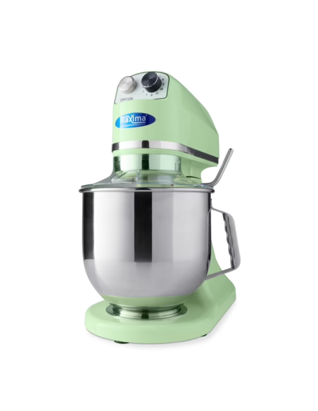 Batteur Melangeur Planétaire à tête inclinable 7L - 2 kg de pâte - Vert