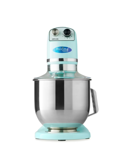 Batteur Melangeur Planétaire à tête inclinable 7L - 2 kg de pâte - Bleu Clair