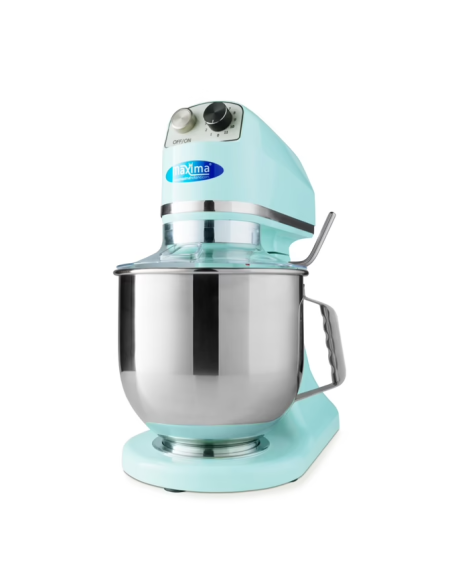 Batteur Melangeur Planétaire à tête inclinable 7L - 2 kg de pâte - Bleu Clair