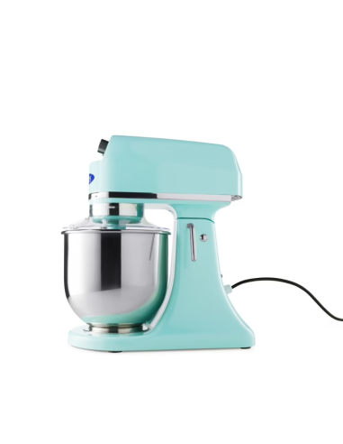 Batteur Melangeur Planétaire à tête inclinable 7L - 2 kg de pâte - Bleu Clair
