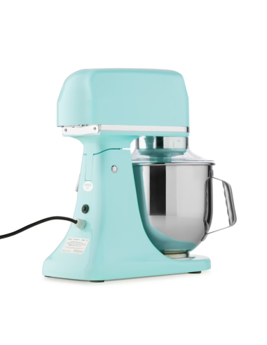 Batteur Melangeur Planétaire à tête inclinable 7L - 2 kg de pâte - Bleu Clair