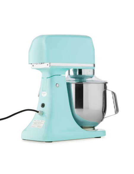 Batteur Melangeur Planétaire à tête inclinable 7L - 2 kg de pâte - Bleu Clair