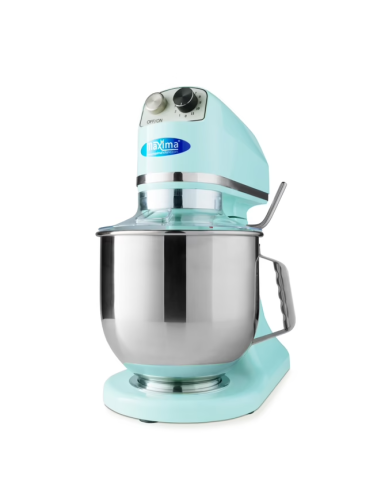 Batteur Melangeur Planétaire à tête inclinable 7L - 2 kg de pâte - Bleu Clair