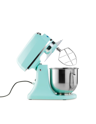 Batteur Melangeur Planétaire à tête inclinable 7L - 2 kg de pâte - Bleu Clair