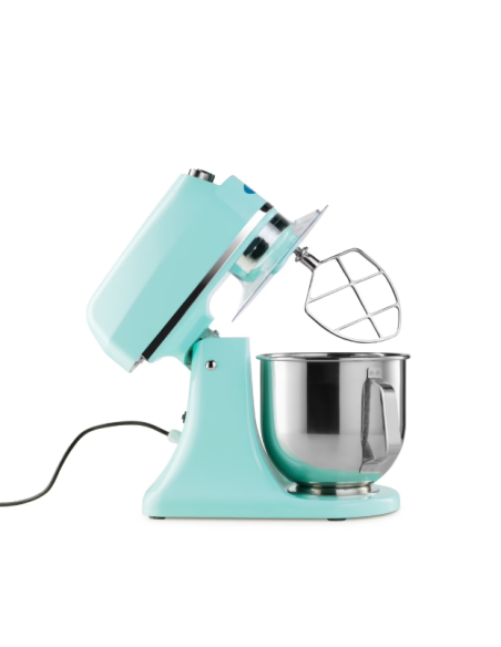 Batteur Melangeur Planétaire à tête inclinable 7L - 2 kg de pâte - Bleu Clair