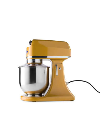 Batteur Melangeur Planétaire à tête inclinable 7L - 2 kg de pâte - Or