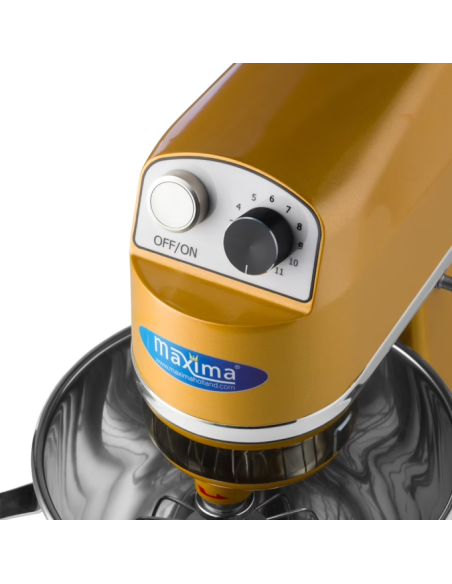 Batteur Melangeur Planétaire à tête inclinable 7L - 2 kg de pâte - Or