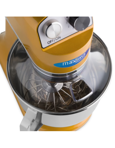 Batteur Melangeur Planétaire à tête inclinable 7L - 2 kg de pâte - Or