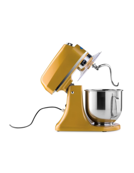 Batteur Melangeur Planétaire à tête inclinable 7L - 2 kg de pâte - Or