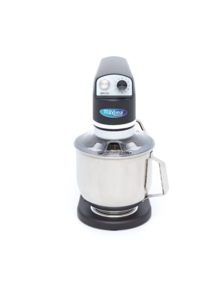 Batteur Melangeur Planétaire à tête inclinable 7L - 2 kg de pâte - Noir mat