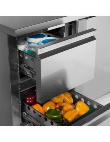 Refroidisseur de comptoir GN1/1 SS304 - 190 L | CK7210X1SP