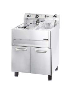 Friteuse électrique double sur meuble 2x13 L - 2x9,9 kW | Casselin - CFP13