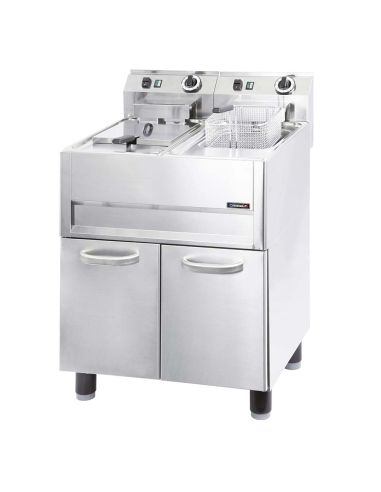 Friteuse électrique double sur meuble 2x13 L - 2x9,9 kW | Casselin - CFP13