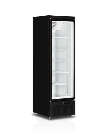 Congélateurs verticaux de vitrine Noir RAL9005 / -18 à -22 °C - 390 L | Atom Maxi F1DB