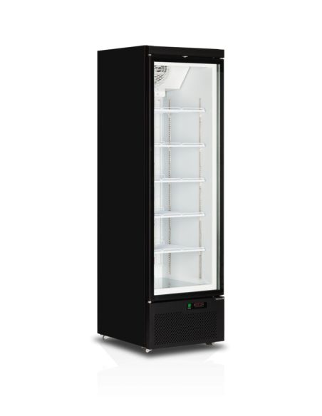Congélateurs verticaux de vitrine Noir RAL9005 / -18 à -22 °C - 390 L | Atom Maxi F1DB