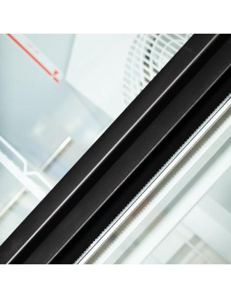 Congélateurs verticaux de vitrine Noir RAL9005 / -18 à -22 °C - 390 L | Atom Maxi F1DB